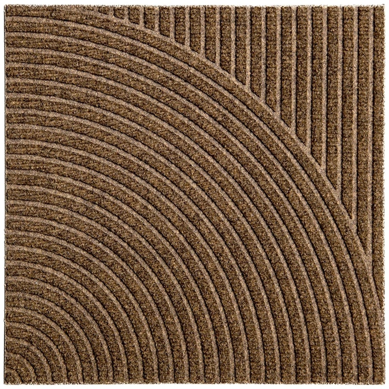 Zen Dörrmatta 45x45 cm Vertical & Circular, Beige