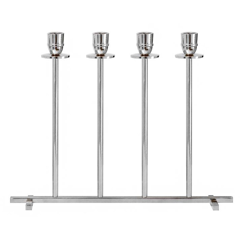 Alto Ljusstake 4 ljus, Förnicklad mässing