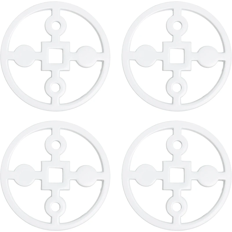 Anima Gemella Glasunderlägg Ø10 cm 4-pack, Vit