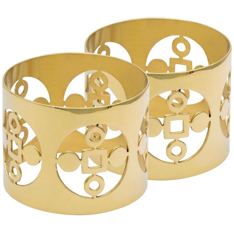 Anima Gemella Servettring 2-pack, Mässing
