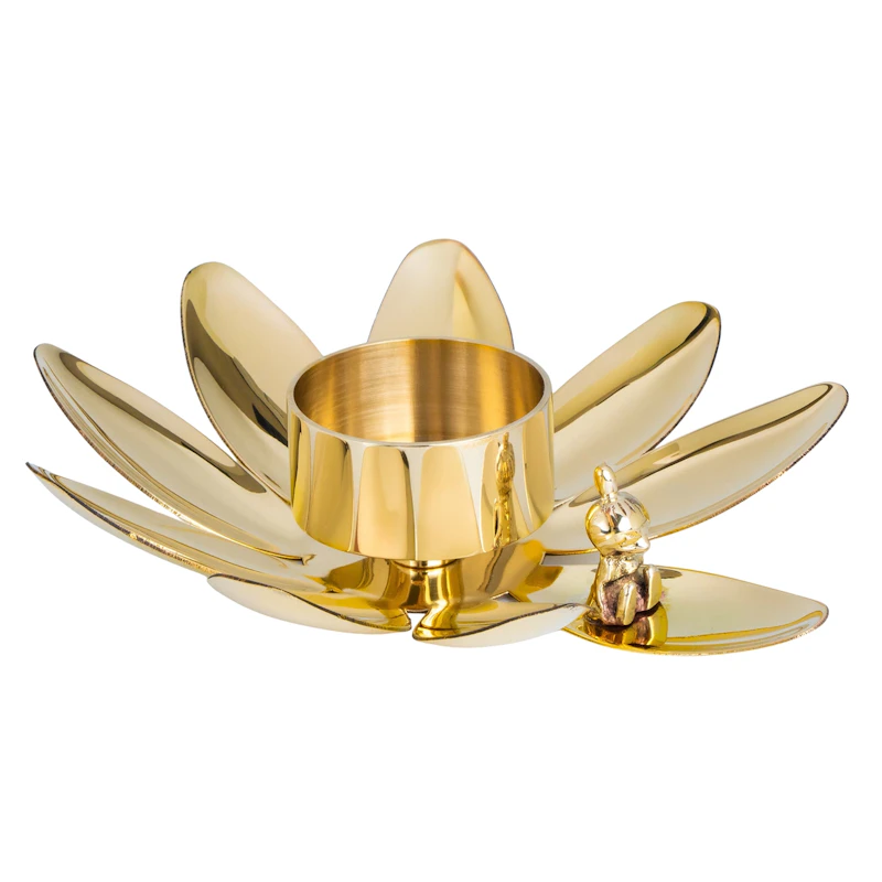 Hilke X Mumin Värmeljuslykta Lilla  My, Mässing