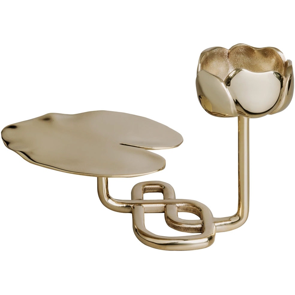 Hilke Collection Ljusstake Ninfea No.1 - Ljusstakar Mässing Guld