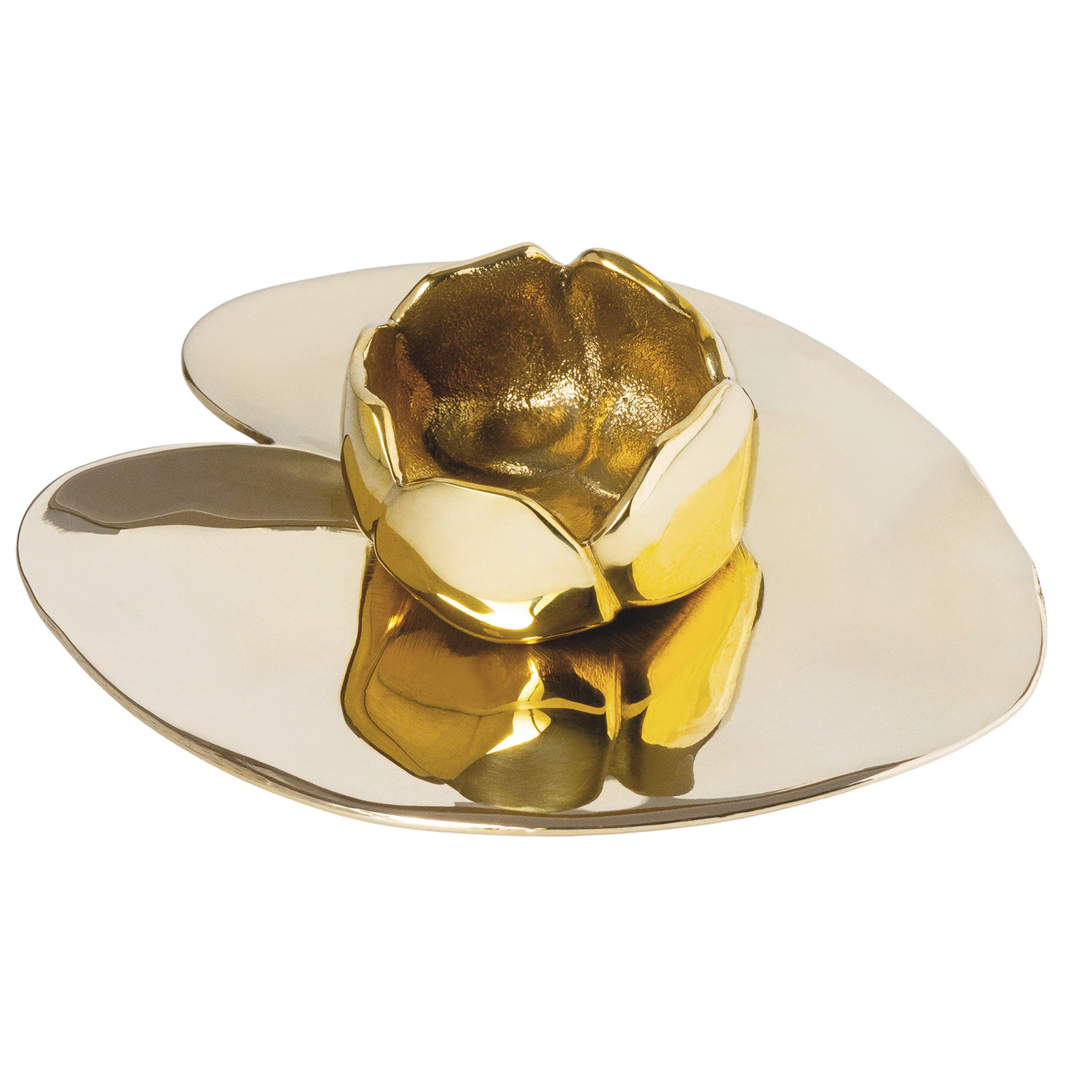 Hilke Collection Ninfea Piccola Ljusstake - Ljusstakar M&auml;ssing Guld