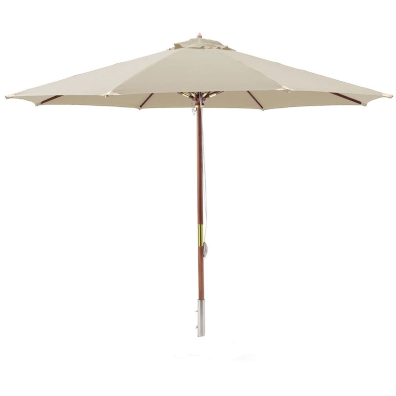 Parasoll Lyxig Trä 330 cm, Beige
