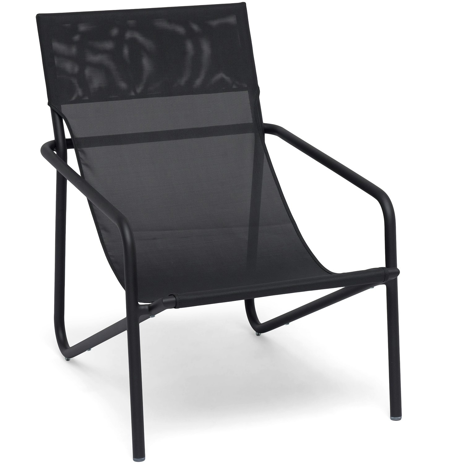 hillerstorp sandholma loungestol - textilene charcoal