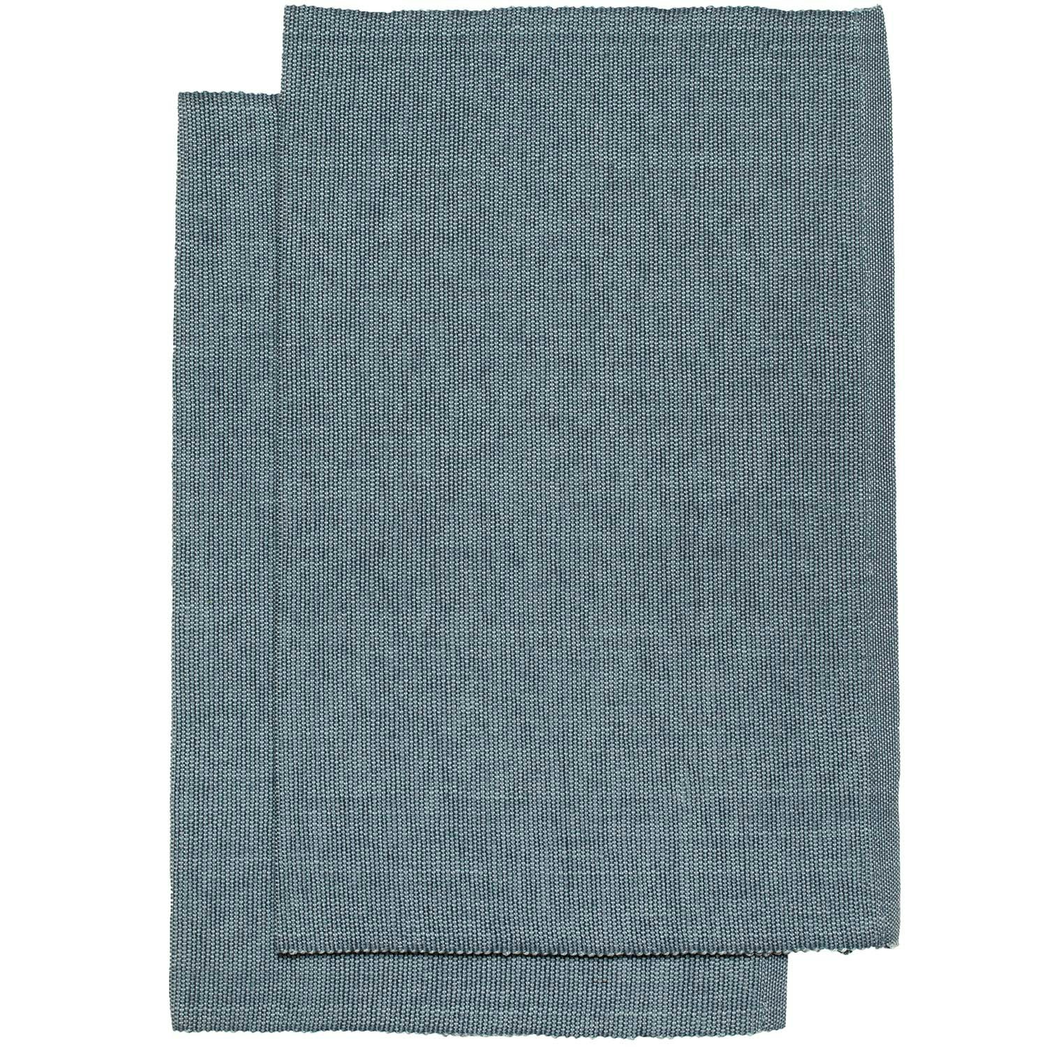 Himla Bistro Bordstablett 36x47 Cm 2-pack - Bordstabletter & Glasunderl&auml;gg Bomull Azure