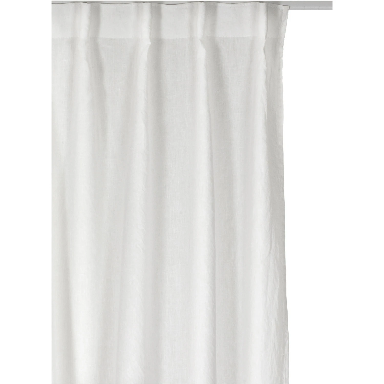 Himla Sunrise Gardin Med Veckband 280x290 Cm - Gardinl&auml;ngder Linne Vit