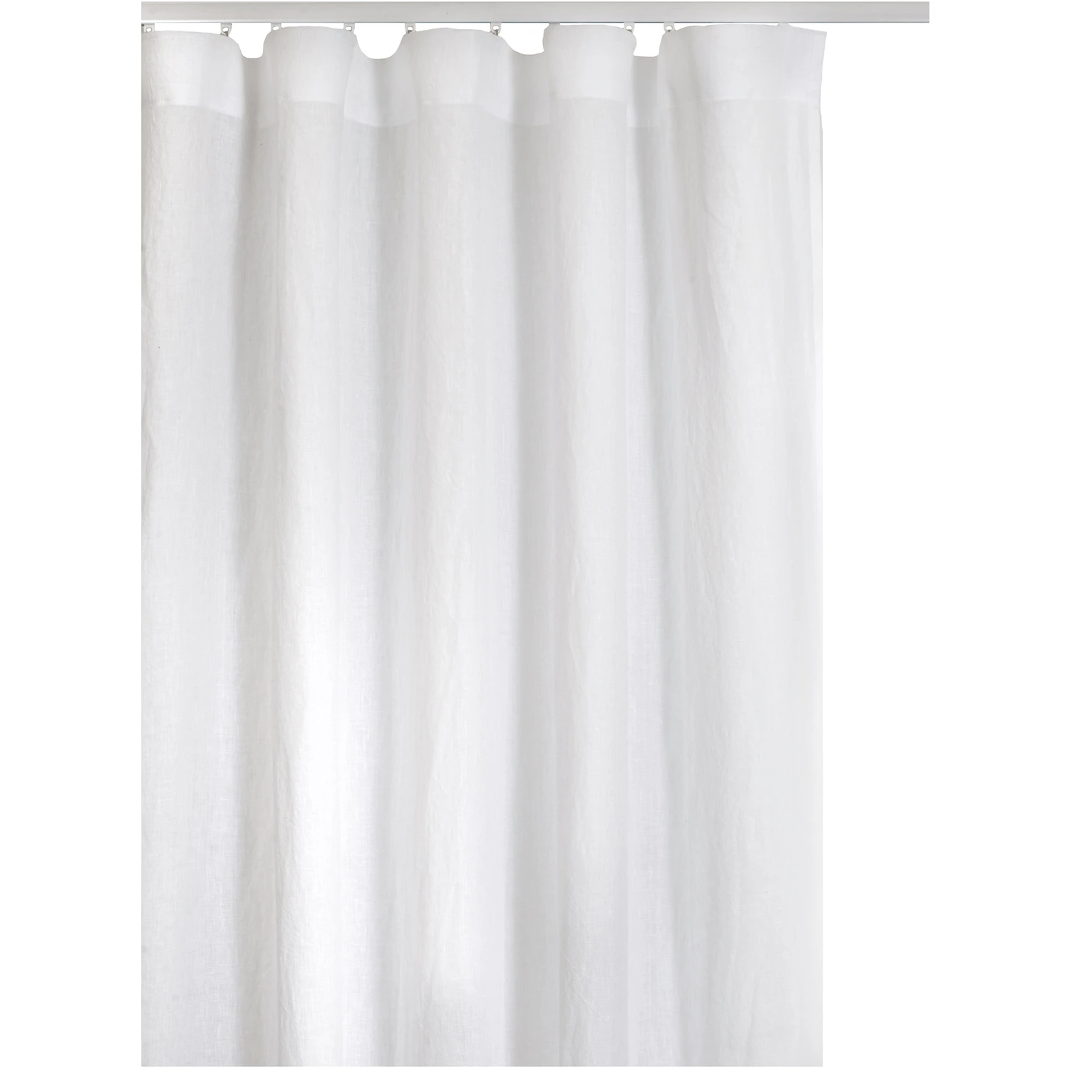 Himla Twilight Gardin Med Veckband 250x280 Cm - Gardinl&auml;ngder Linne Vit