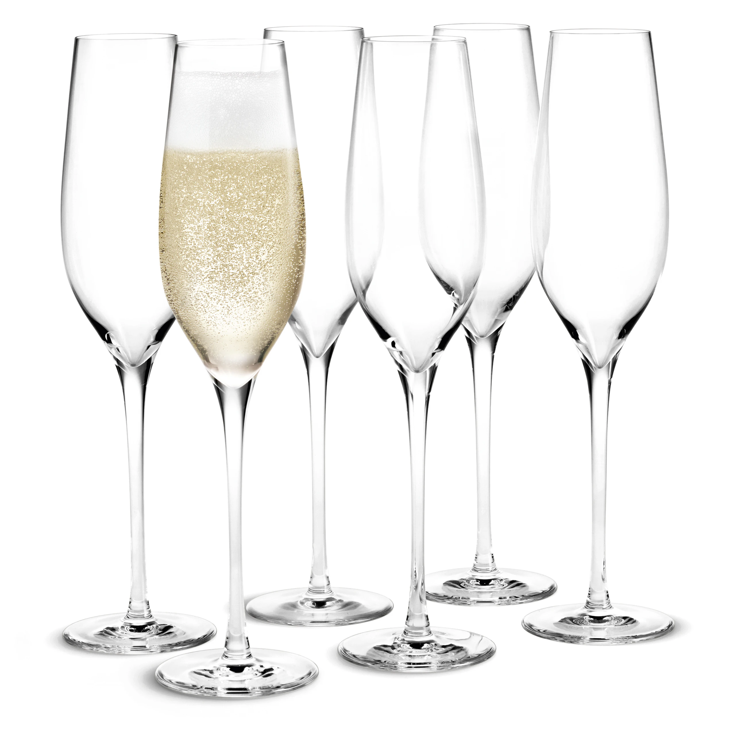 Holmegaard Cabernet Champagne 29 Cl 6-pack - Champagneglas Glas Klar