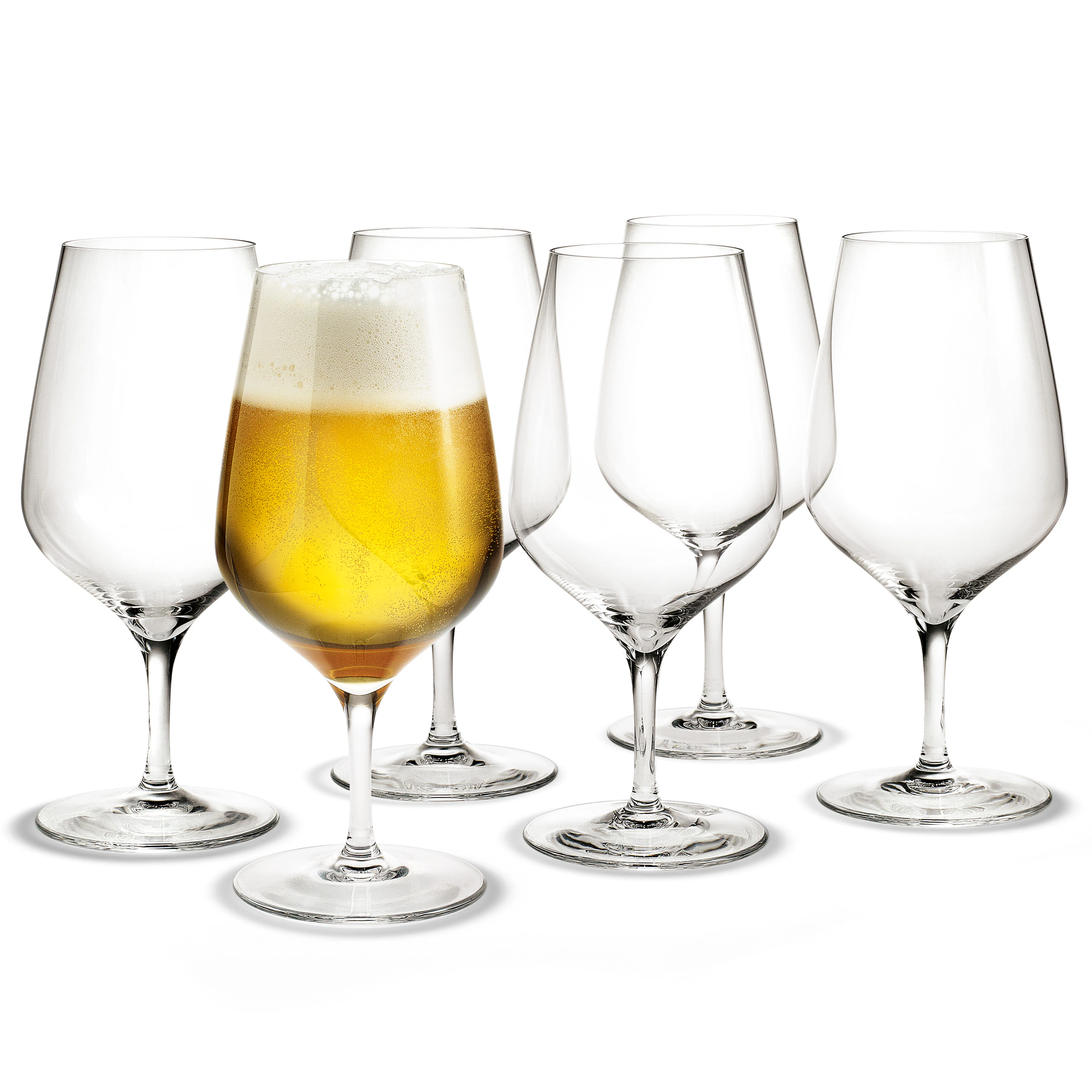 Holmegaard Cabernet &Ouml;l 64 Cl 6-pack - &Ouml;lglas Glas Klar