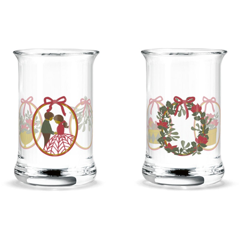 Holmegaard Christmas 2025 Ljuslykta 3 cl, 2-pack