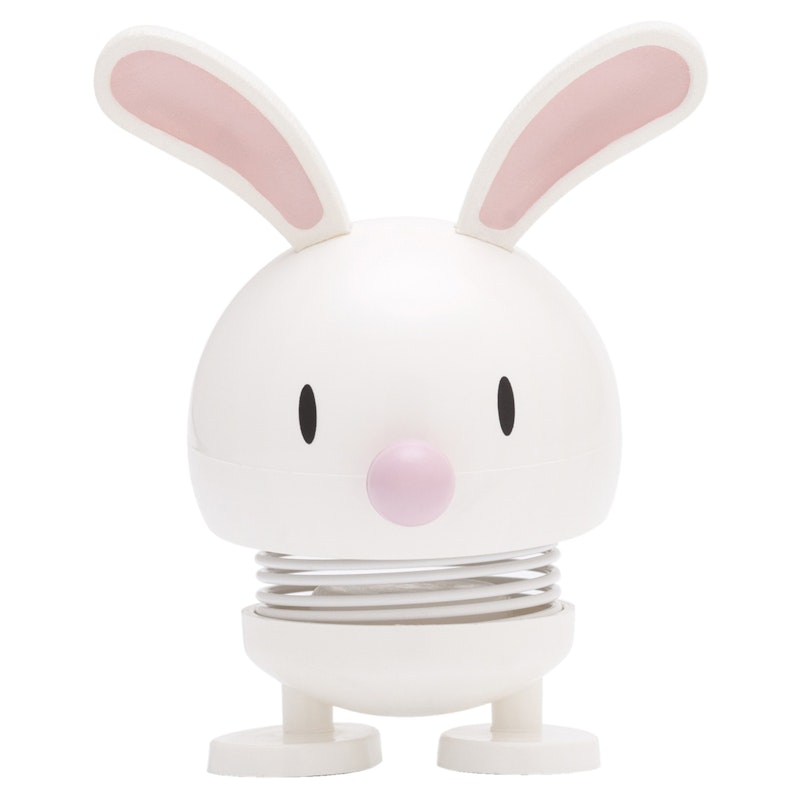 Hoptimist Bunny Figur, Vit