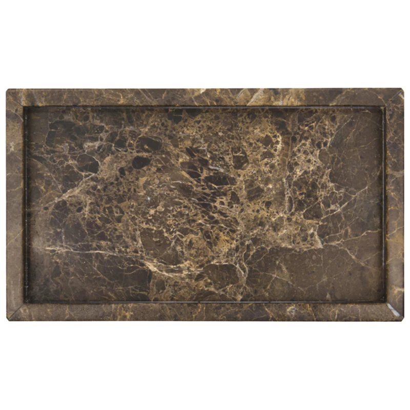 Able Bricka Marmor 14x24 cm, Brun