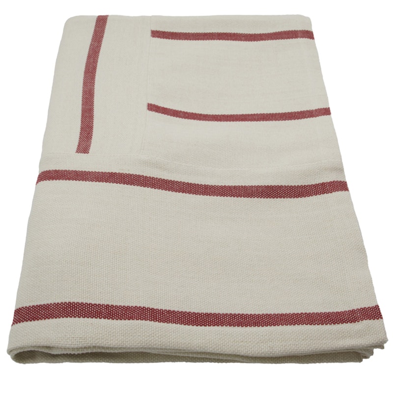 HDNula Överkast 160x240 cm, Mörkröd / Off-white