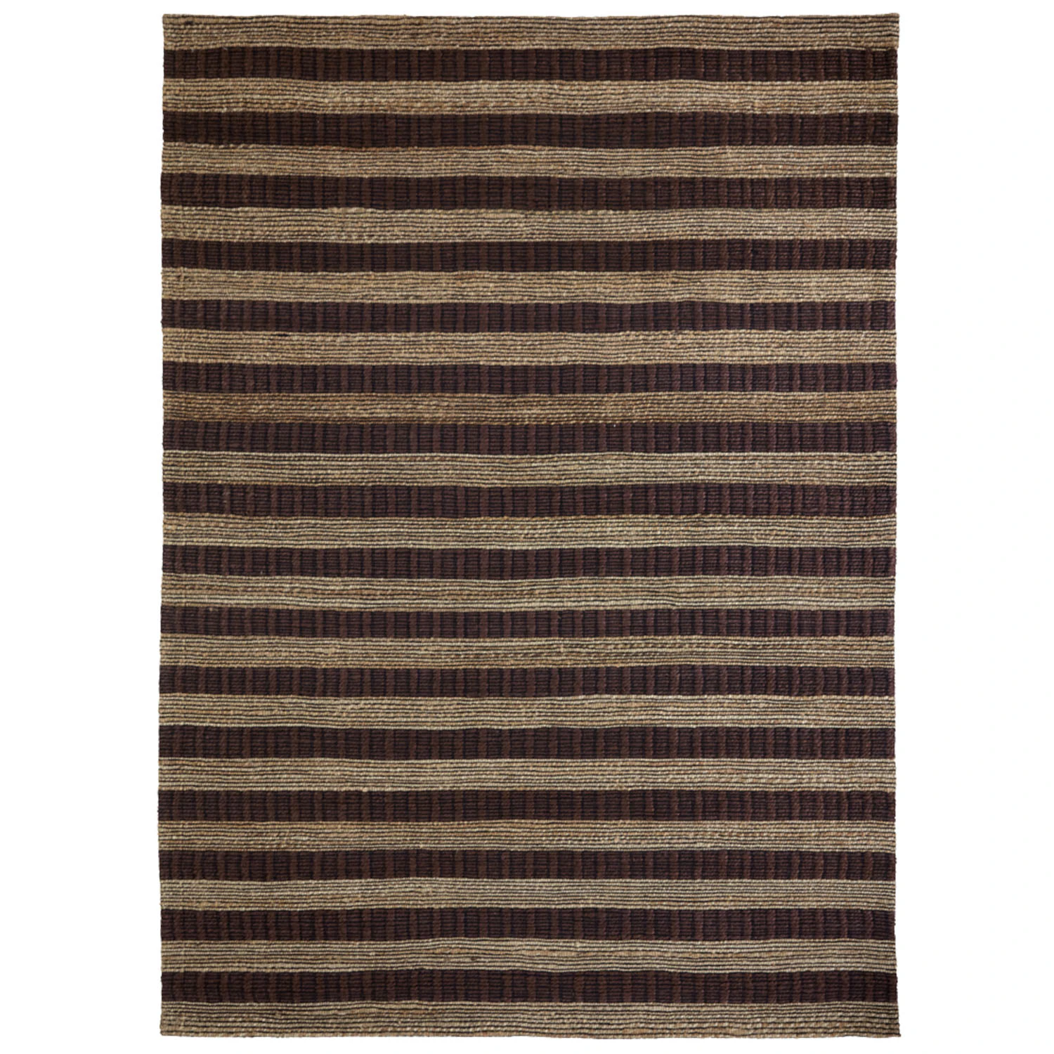 House Doctor Block Matta 160x203 Cm /natur - Mönstrade mattor Bomull Brun
