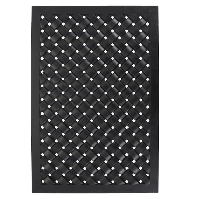 Braid Dörrmatta 60x90, Svart