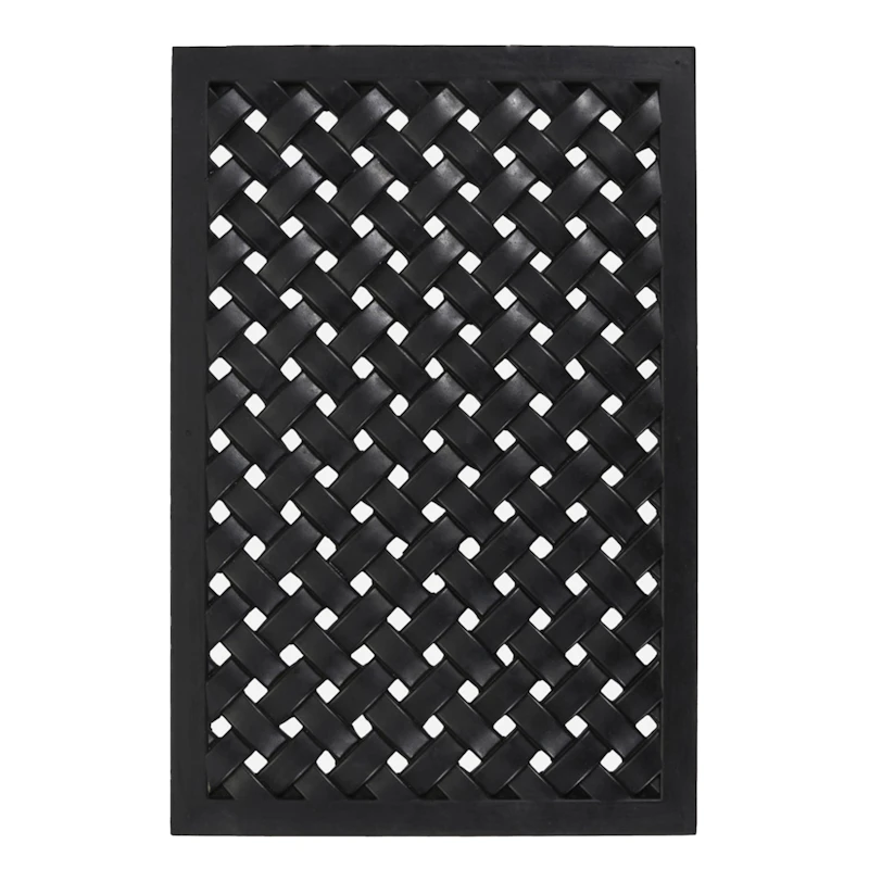 Braid Dörrmatta 40x60, Svart