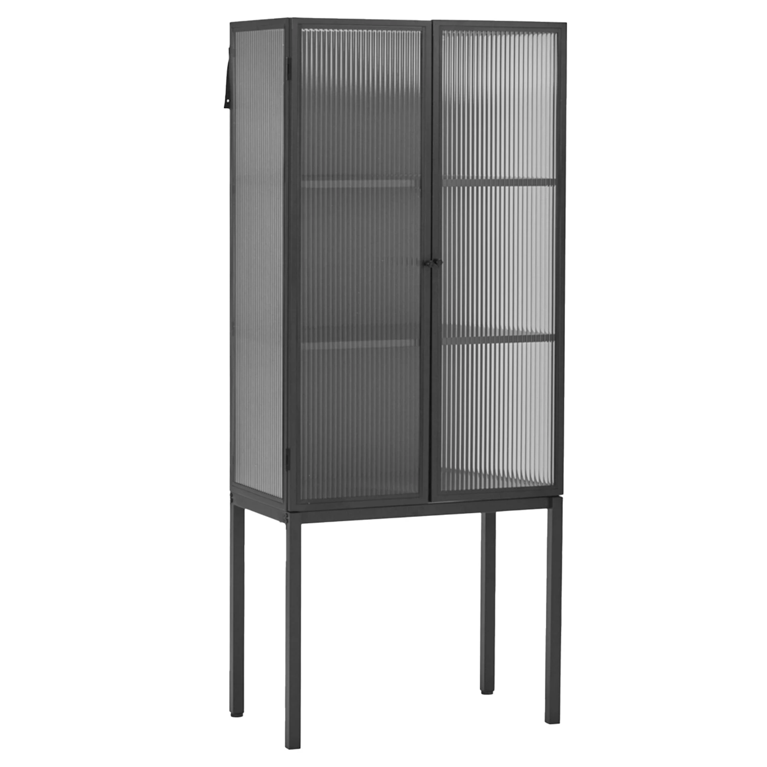 House Doctor Cabin Sk&aring;p - Sk&aring;p & vitrinsk&aring;p J&auml;rn Svart