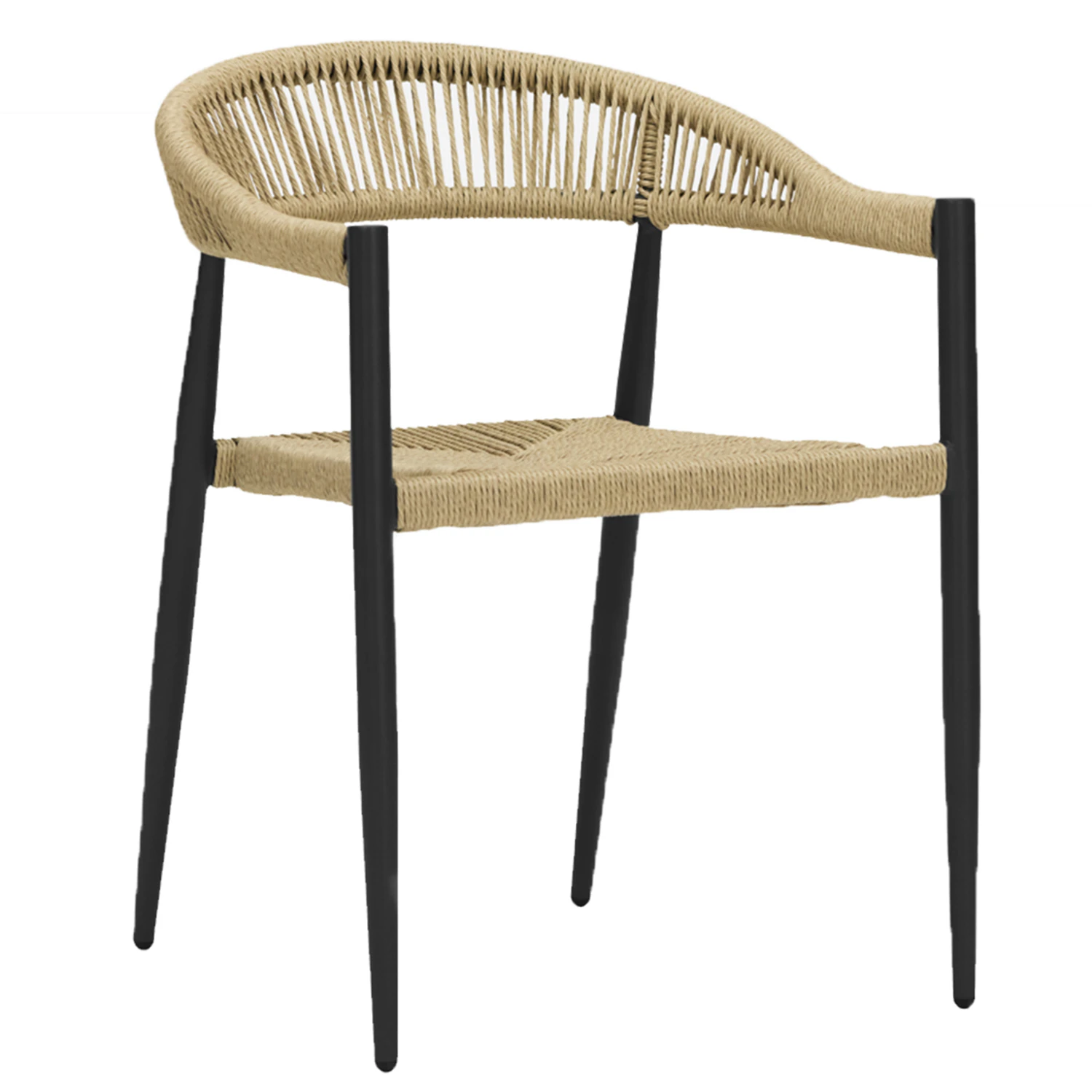 House Doctor Coon Stol / Natur - Stolar Aluminium Svart