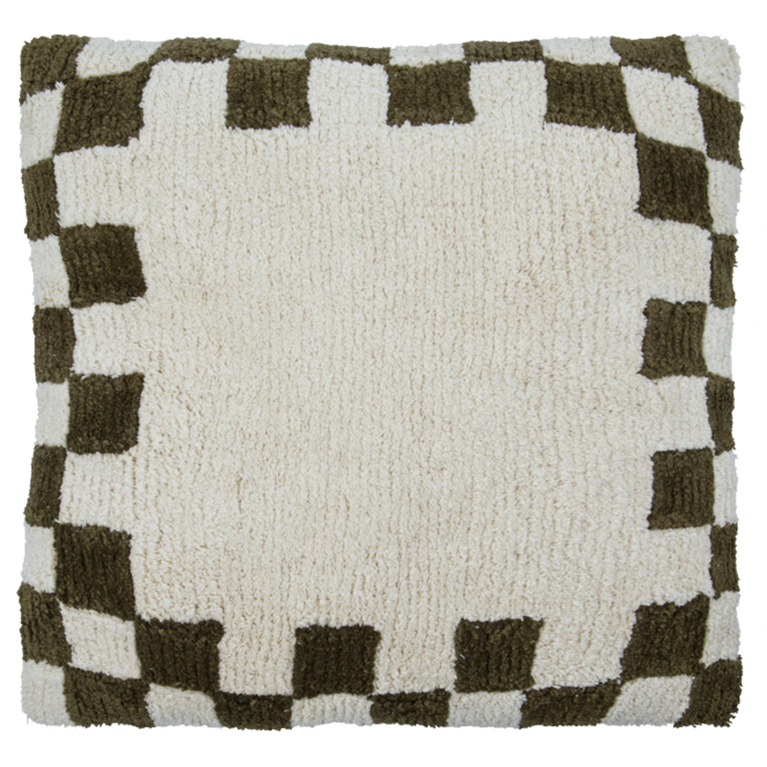 House Doctor Chess Kuddfodral 50x50 Cm /off-white - Prydnadskuddar & Fodral Bomull Grön