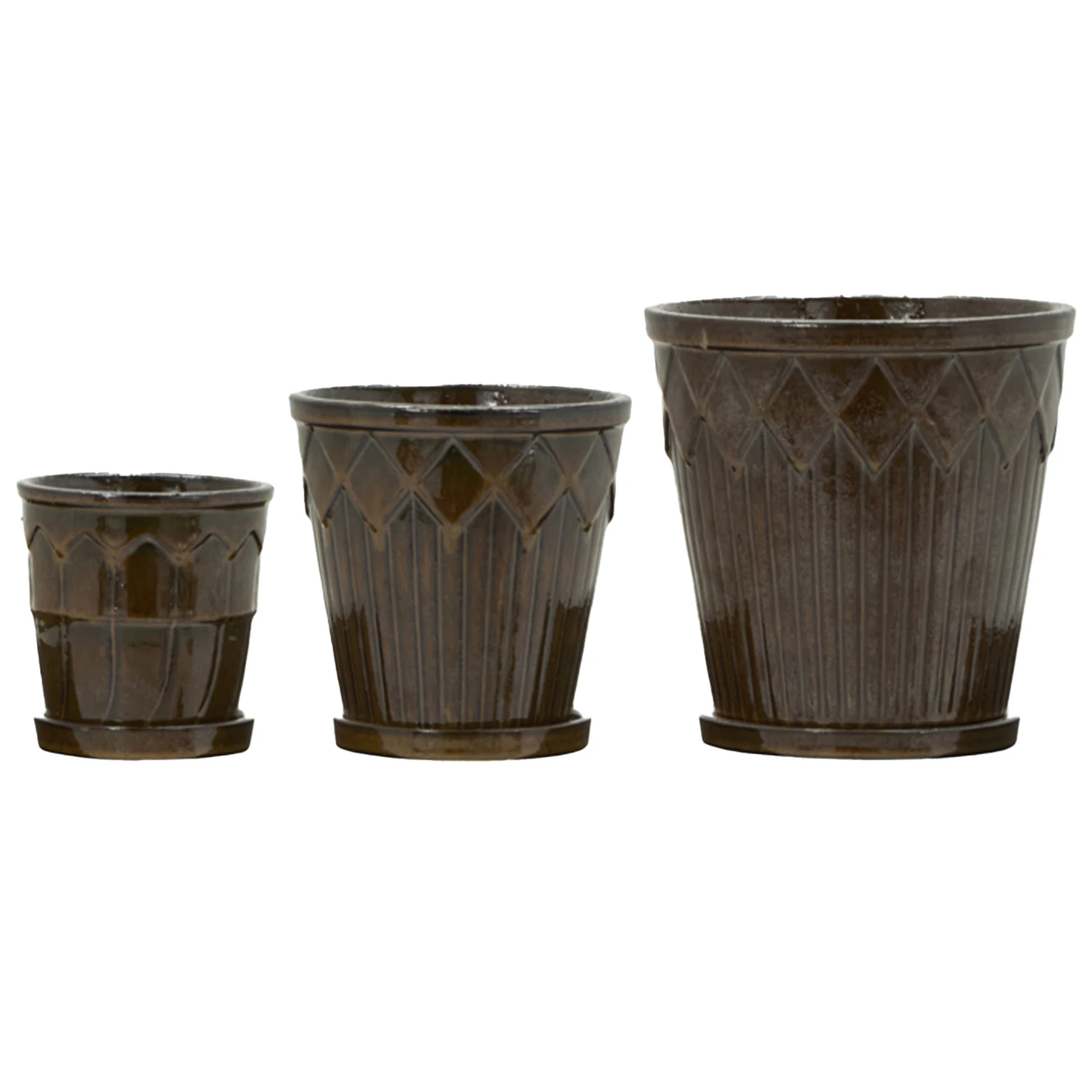 House Doctor Cora Kruka 3-pack - Krukor Lergods Brun
