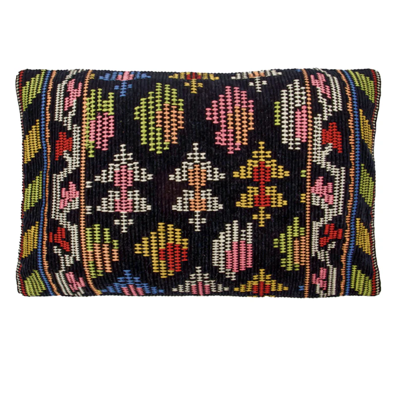 Etni Kuddfodral 30x50 cm, Svart / Multi