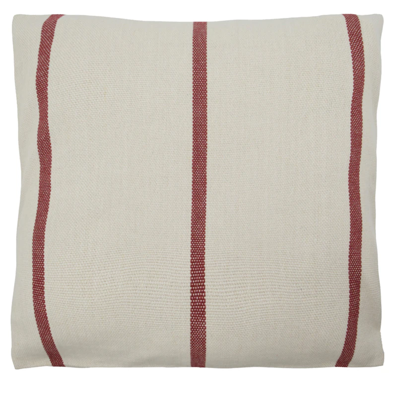 Nula Kuddfodral 50x50 cm, Mörkröd / Off-white