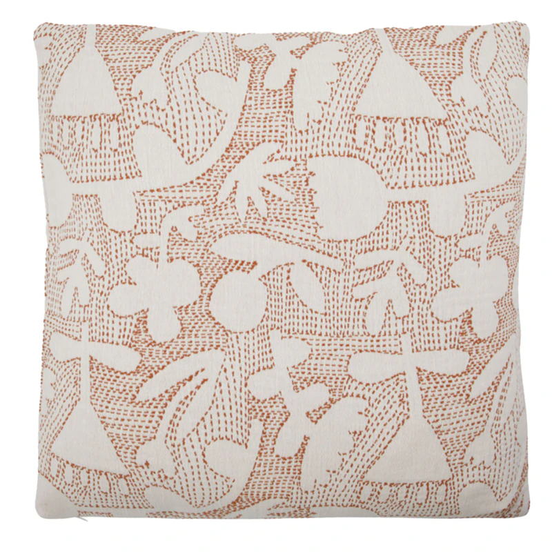 Sari Kuddfodral 50x50 cm, Brun / Off-white