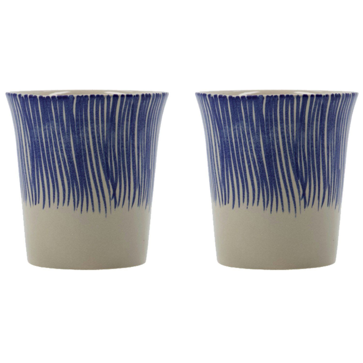 House Doctor Diva Mugg 2-pack - Kaffekoppar Stengods Bl&aring;