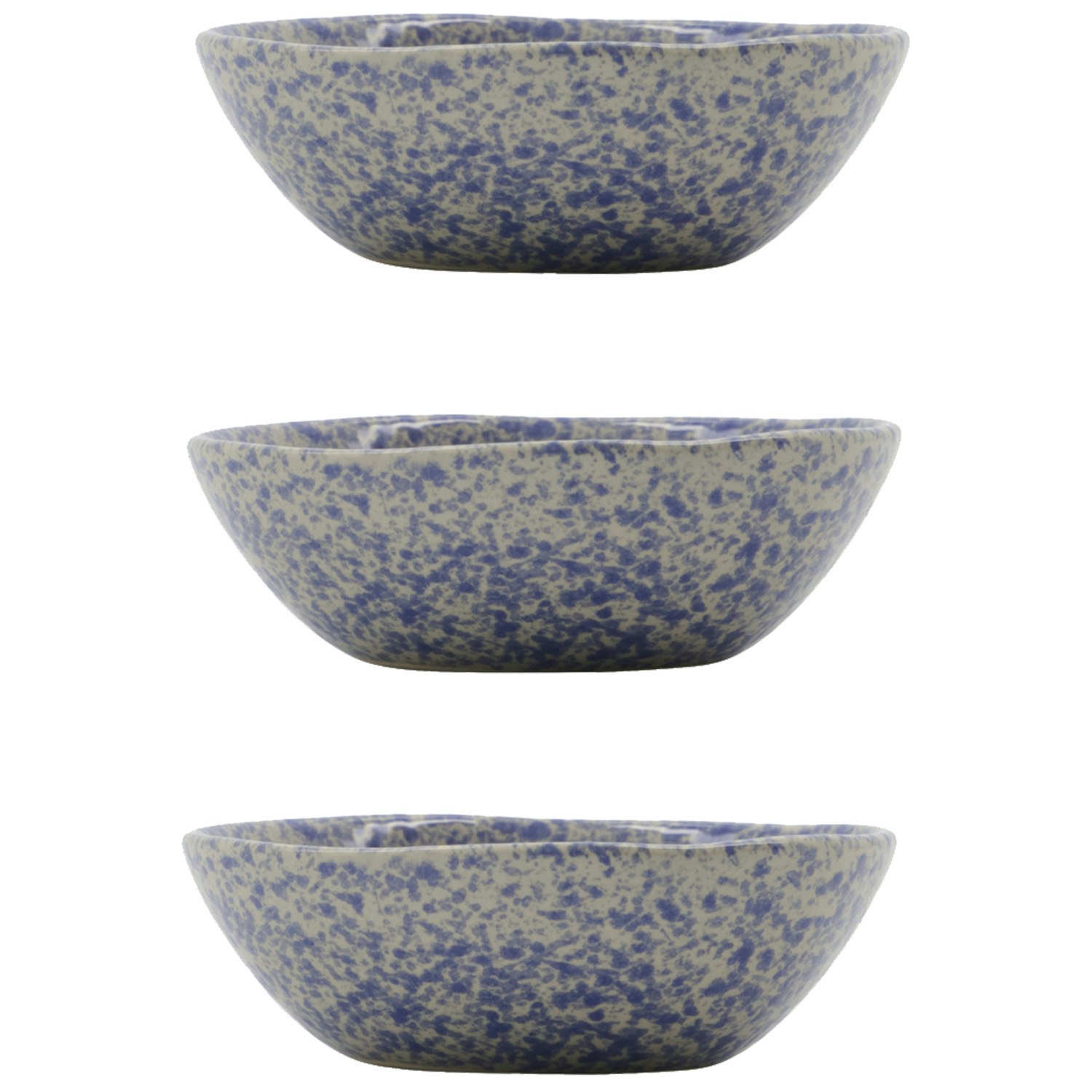 House Doctor Diva Sk&aring;lar - Serveringssk&aring;lar Stengods Bl&aring;