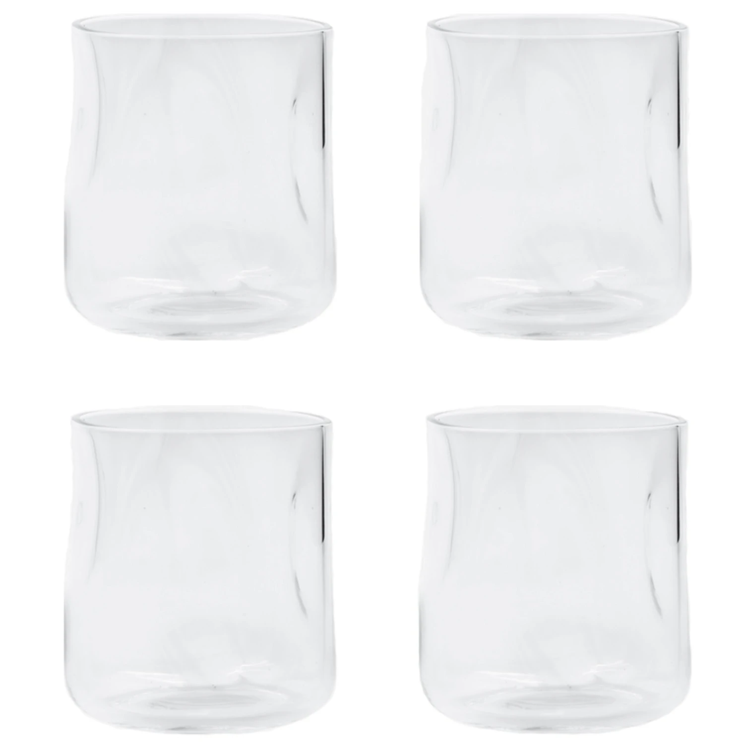 house doctor sand dricks 4-pack - dricksglas glas klar