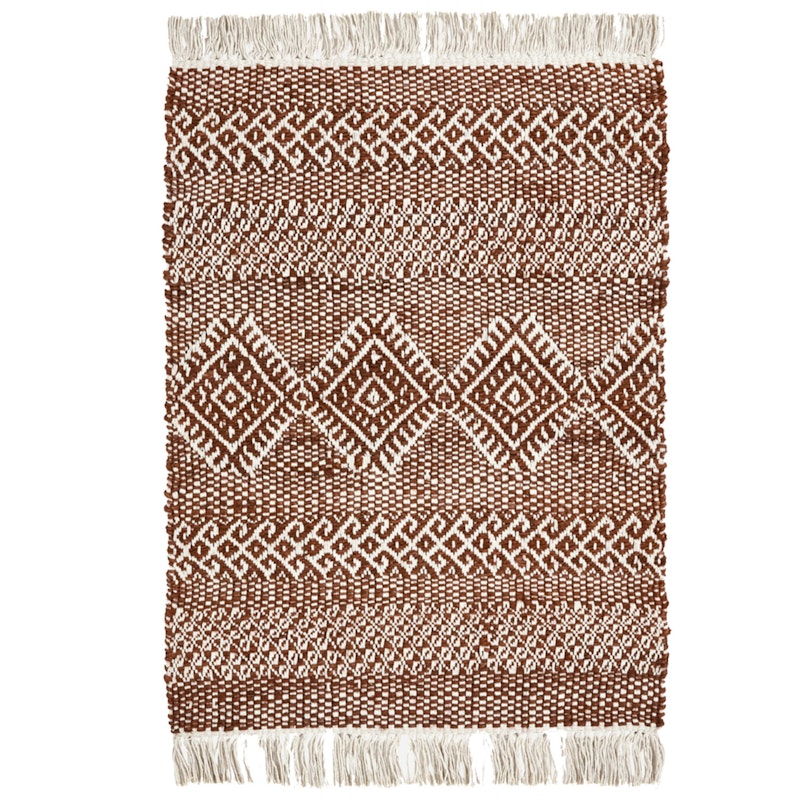Ethnic Matta 60x90 cm, Brun/Natur