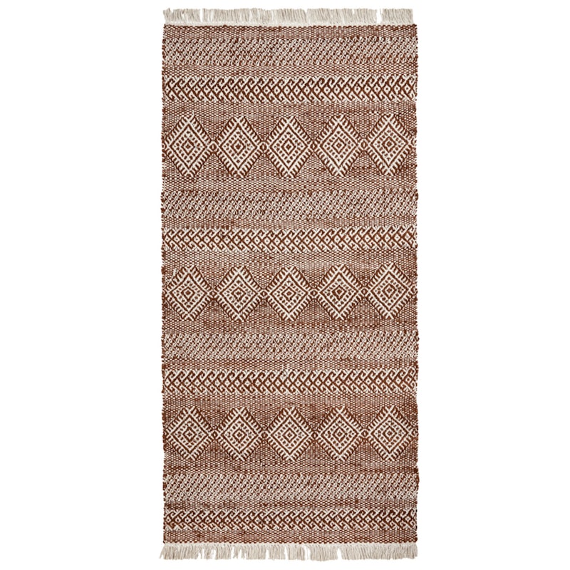 Ethnic Matta 90x200 cm, Brun/Natur