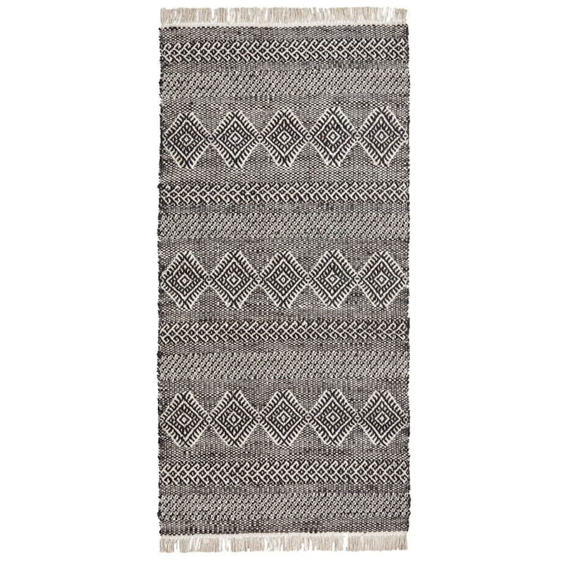 Ethnic Matta 90x200 cm, Svart/Natur