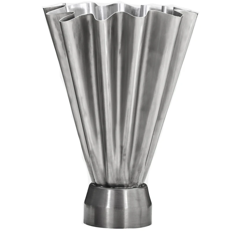 Flood Vas 33 cm, Brushed Silver