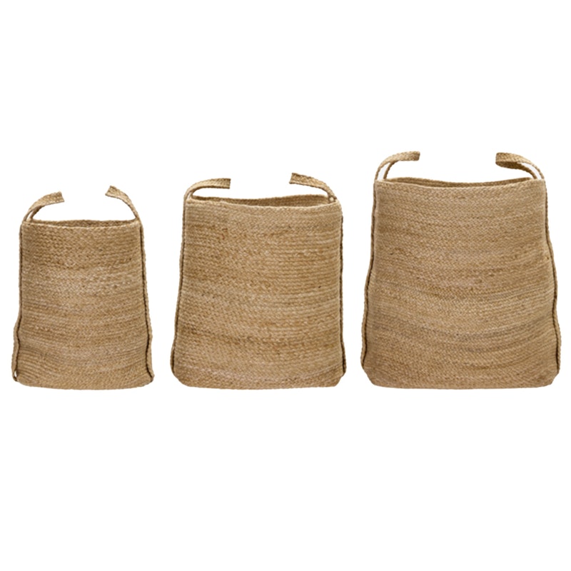 Stella Förvaringskorg 3-pack, Svart/Natur