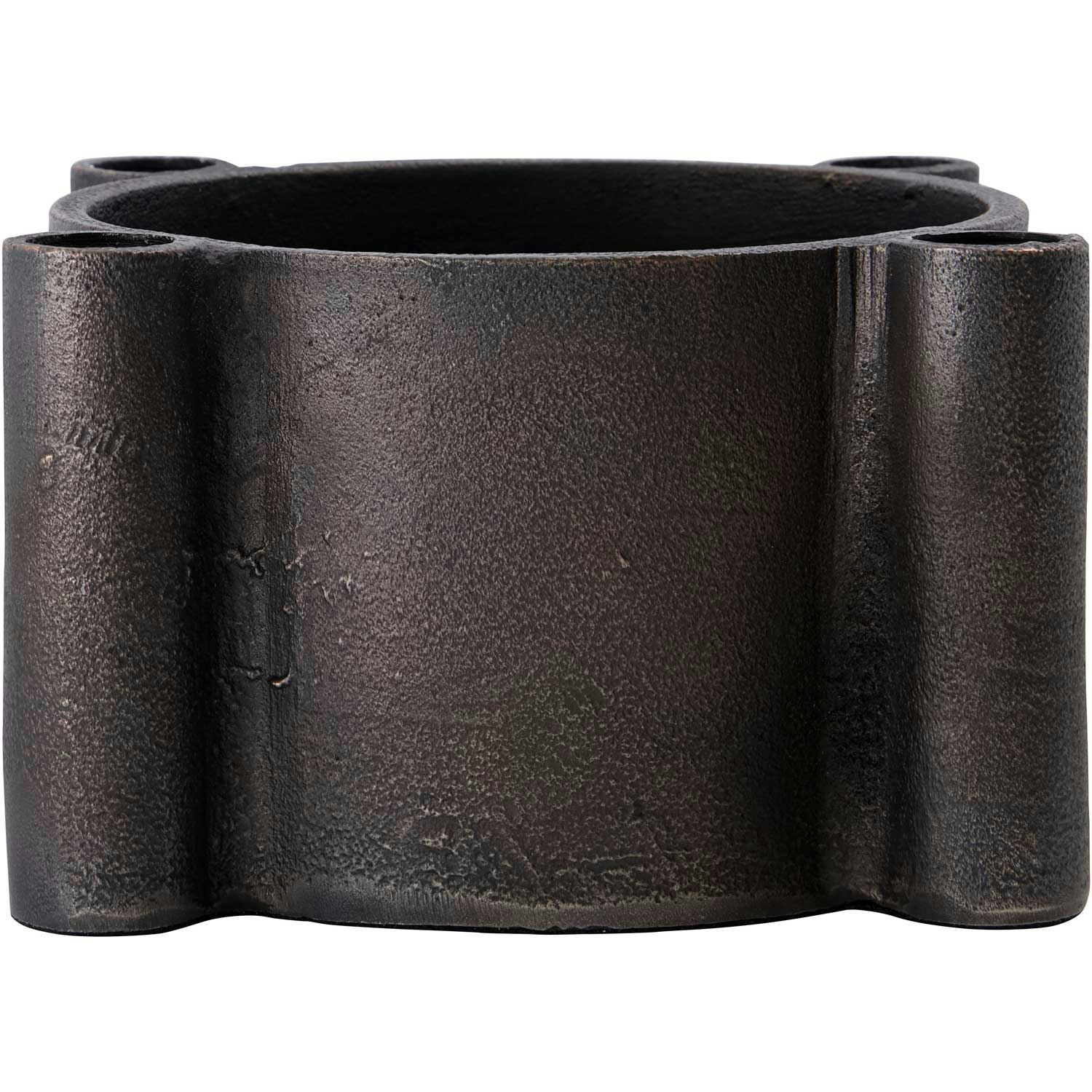 House Doctor Four Ljusstake Ø15x10 Cm Antik Koppar - Kalenderljus & Ljusstakar Aluminium Antikkoppar