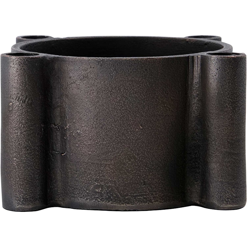 Four Ljusstake Ø15x10 cm, Antik Koppar