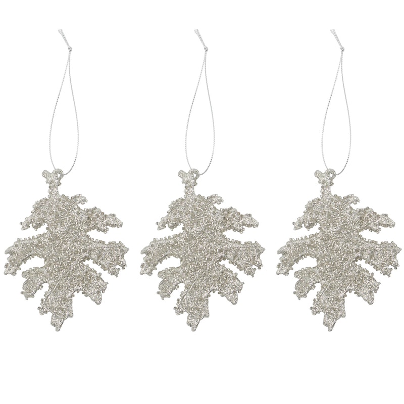 Gliz Juldekoration 3-pack, Silver