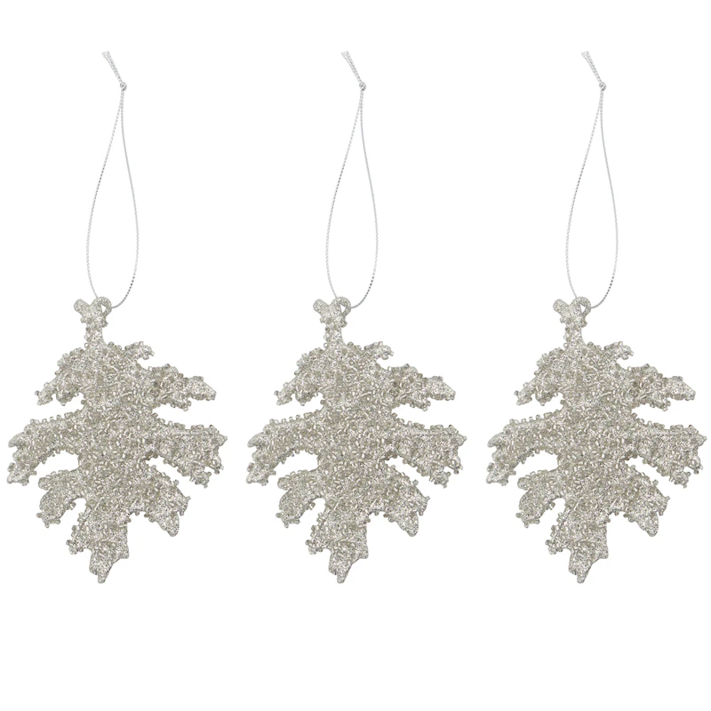 Gliz Juldekoration 3-pack, Silver