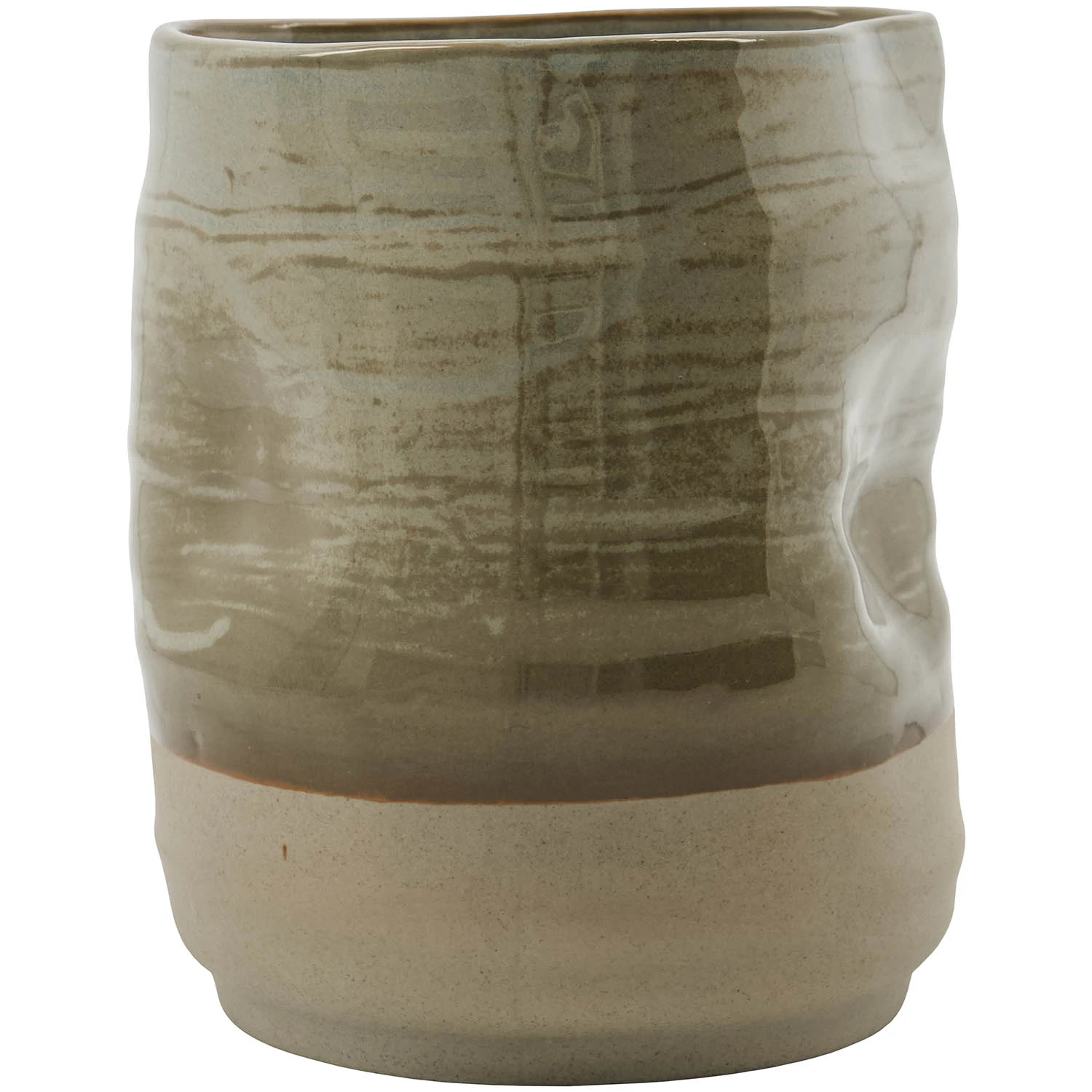 House Doctor Happy Kruka - Krukor Stengods Khaki