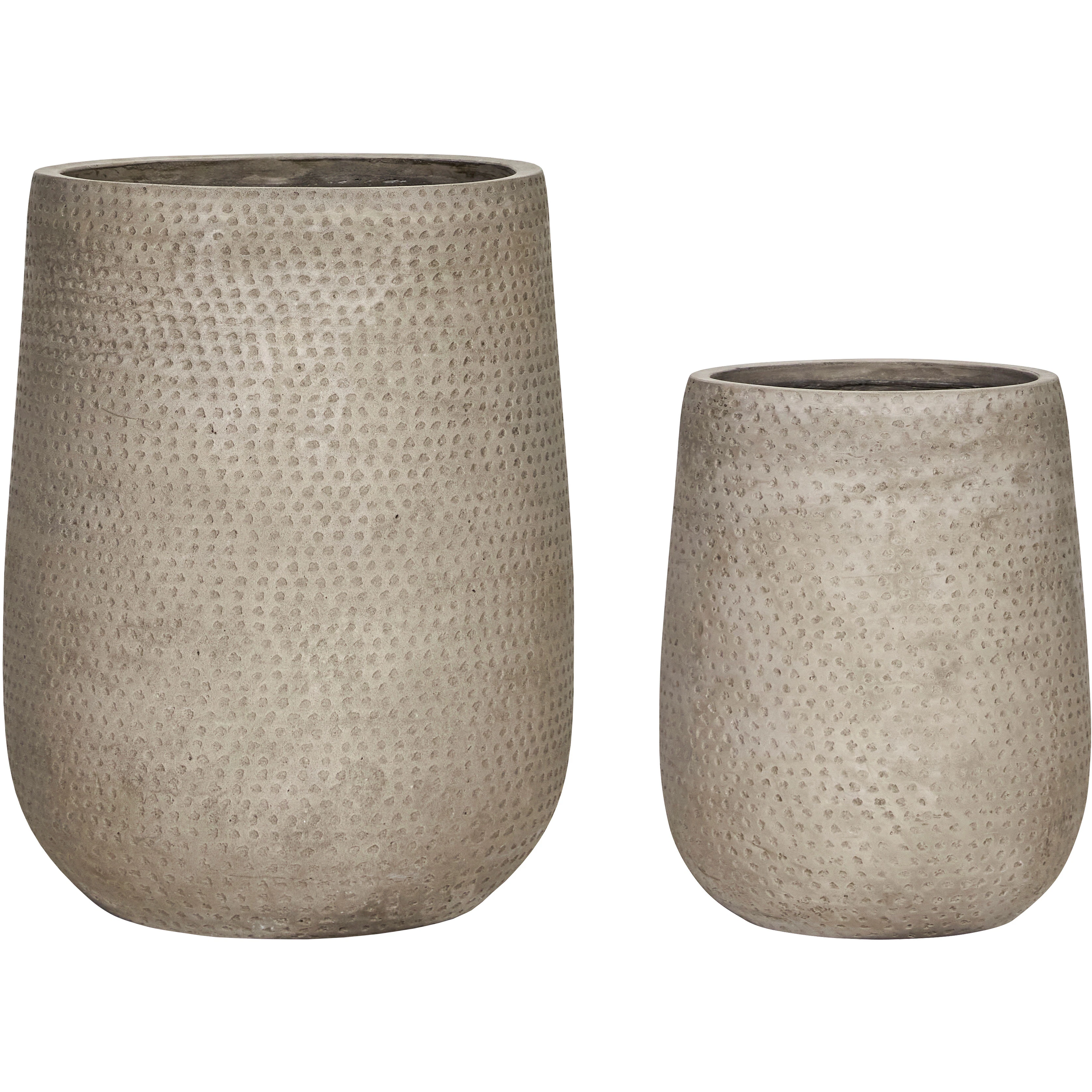 House Doctor Hdardo Kruka 2-pack - Krukor Cement Natur