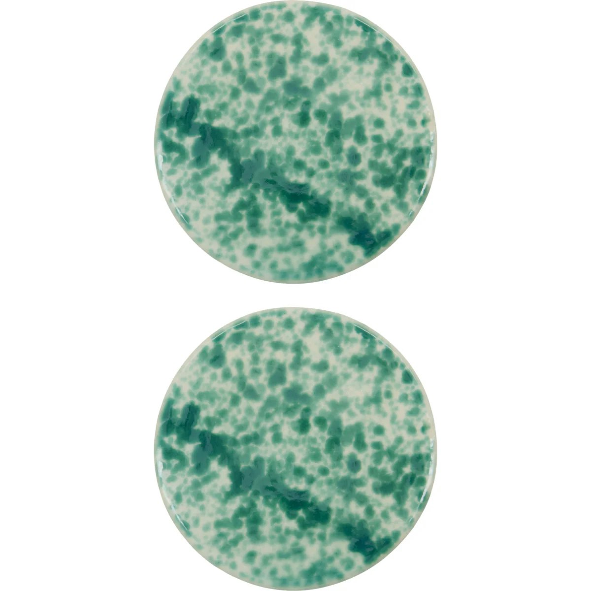 House Doctor Hddiva Serveringsfat 2-pack - Uppl&auml;ggningsfat Stengods Gr&ouml;n