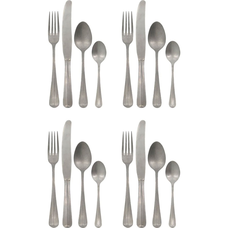 HDMora Bestickset Silver finish 16-pack