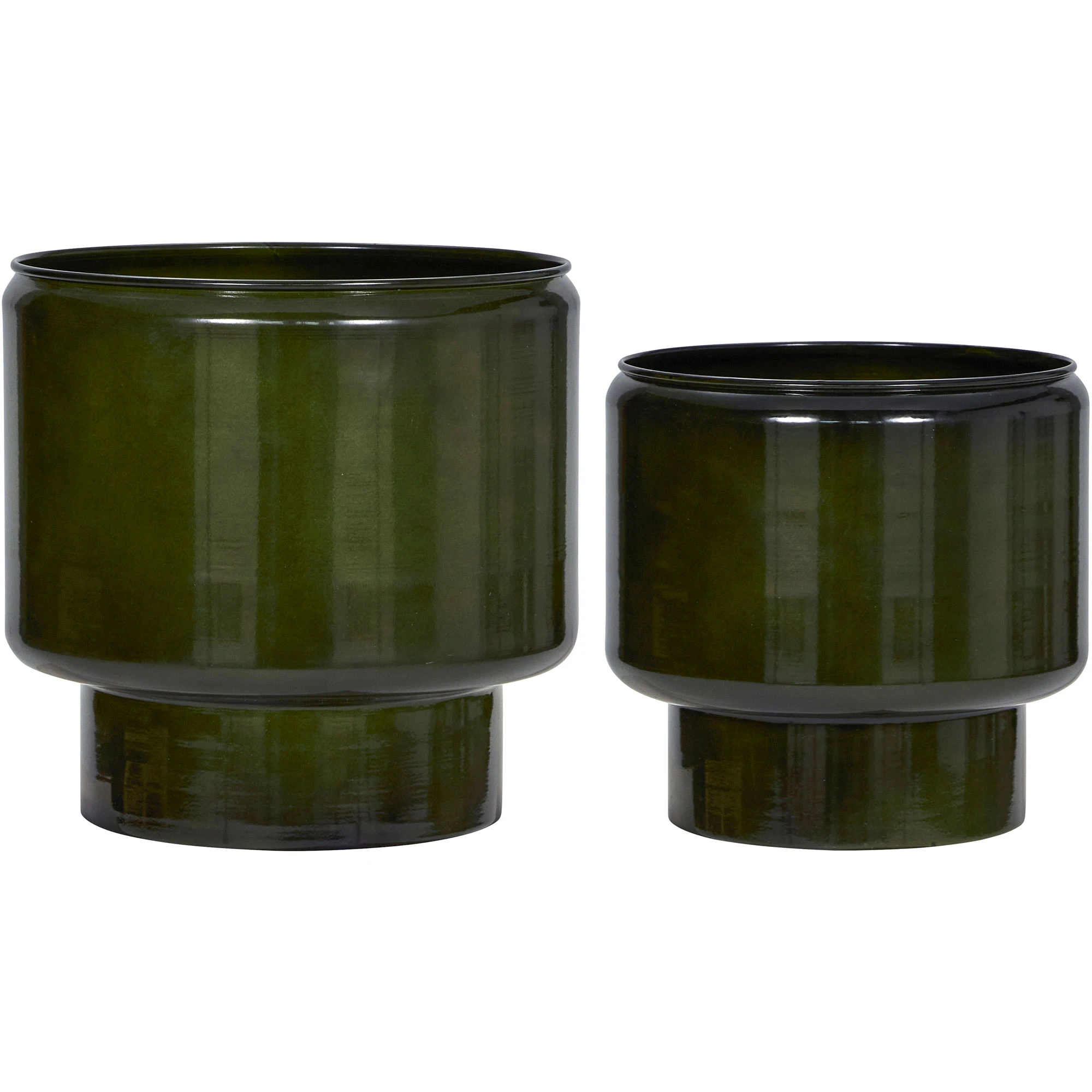 House Doctor Hdpile Kruka 2-pack - Krukor Järn Grön