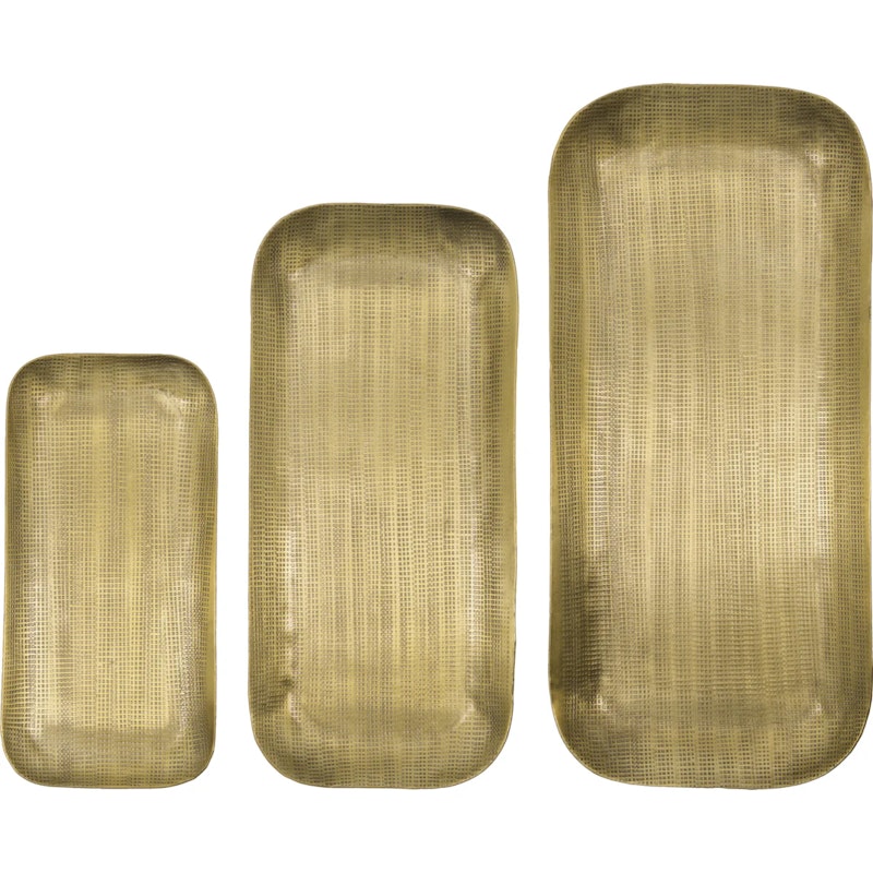 HDPlato Bricka Guldig 3-pack