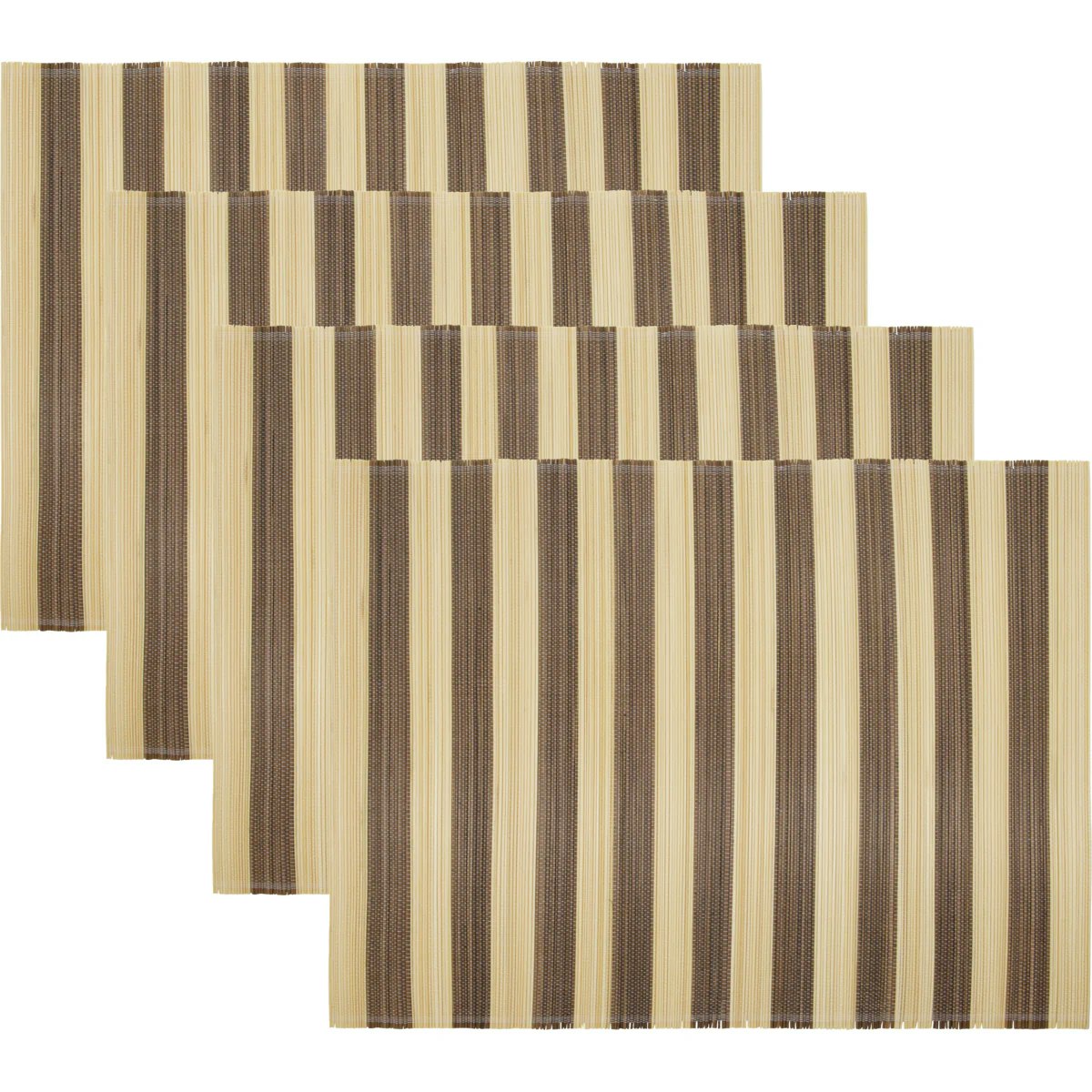 House Doctor Hdrayas Bordstablett 35x46 Cm 4-pack / Natur - Bordstabletter & Glasunderl&auml;gg Bomull Brun