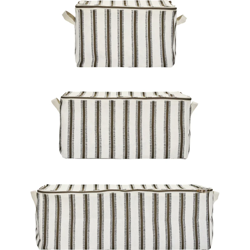 HDVibes Förvaringskorg Ljusbrun, 3-pack