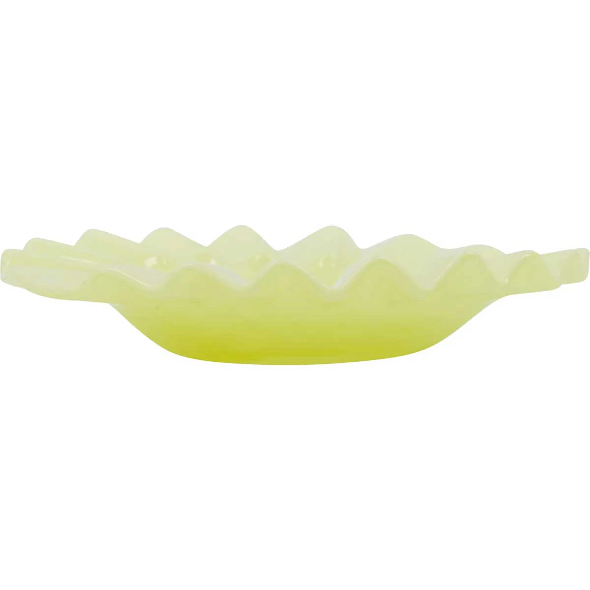 House Doctor Hdwave Tallrik 18,5 Cm - Dekorativa Accessoarer Munblåst Glas Gul
