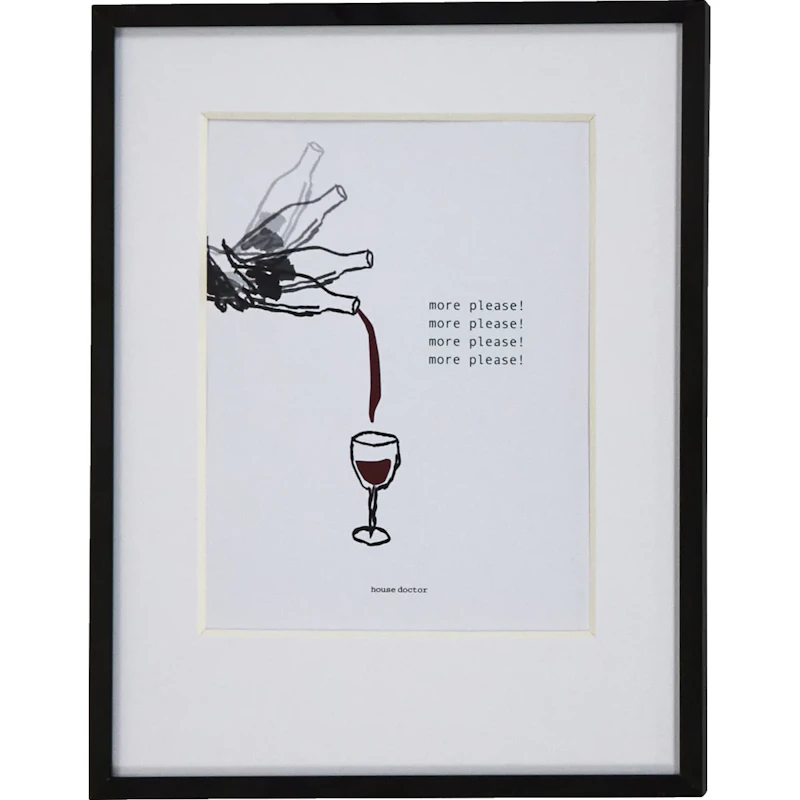 HDWine Tavla 23x30 cm, Vinröd